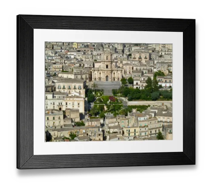 Framed Print : Modica. view of Modica, Sicily Framed Print : Modica. view of Modica, Sicily