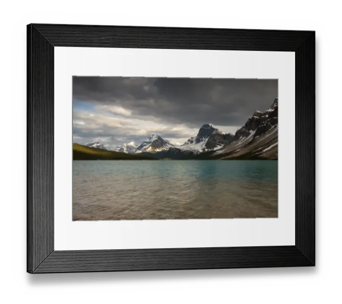 Framed Print : Bow Lake scenic Framed Print : Bow Lake scenic