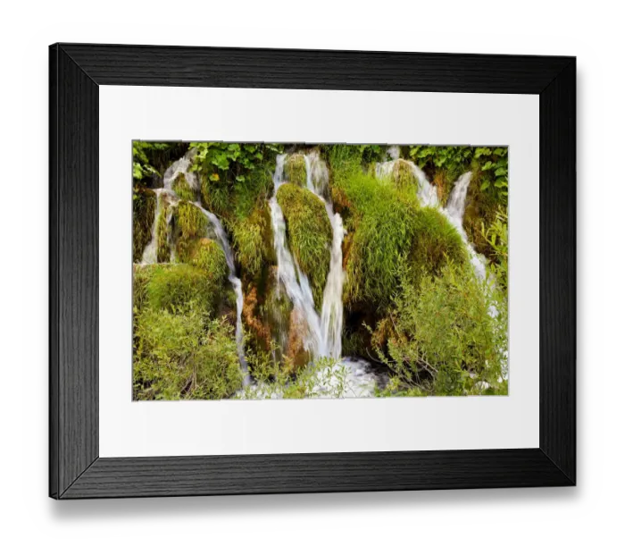 Framed Print : Small waterfalls - Plitvice Lakes National Park Framed Print : Small waterfalls - Plitvice Lakes National Park