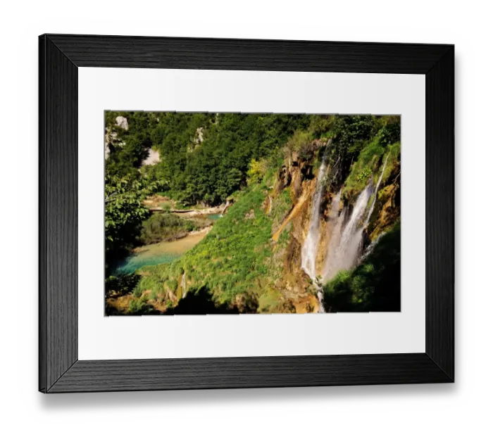 Framed Print : Waterfalls - Plitvice Lakes National Park Framed Print : Waterfalls - Plitvice Lakes National Park