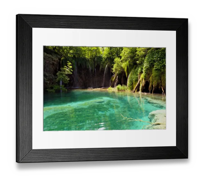 Framed Print : Natural pool - Plitvice Lakes National Park Framed Print : Natural pool - Plitvice Lakes National Park