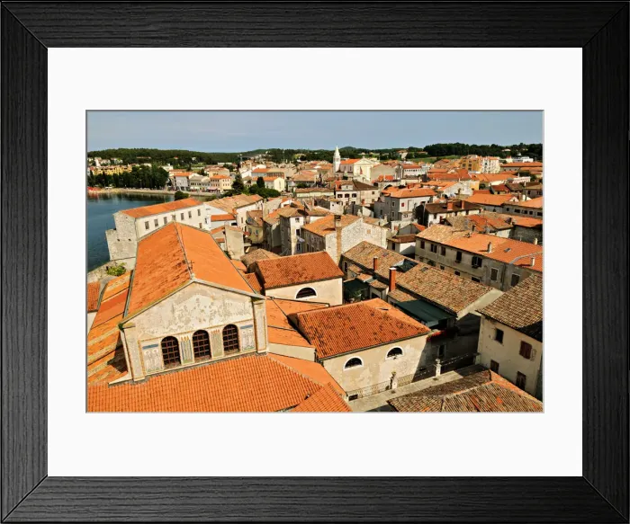 Framed Print : Roofs of Porec