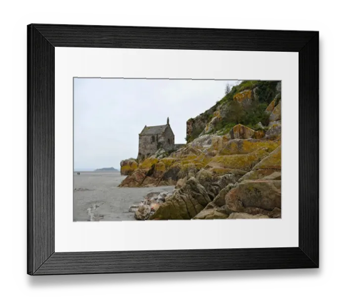 Framed Print : Small Chapel of Mont Saint-Michel of Normany region in France Framed Print : Small Chapel of Mont Saint-Michel of Normany region in France