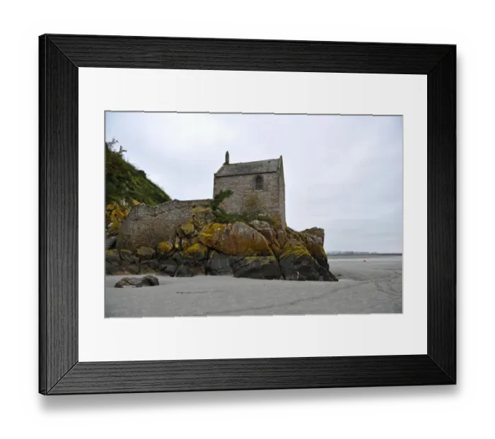 Framed Print : Small Chapel of Mont Saint-Michel of Normany region in France Framed Print : Small Chapel of Mont Saint-Michel of Normany region in France
