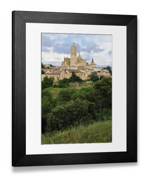 Framed Print : Overlooking the city and cathedral, Segovia, Unesco World Heritage Site, Castile and Leon or Castilia y Leon, Spain, Europe Framed Print : Overlooking the city and cathedral, Segovia, Unesco World Heritage Site, Castile and Leon or Castilia y Leon, Spain, Europe
