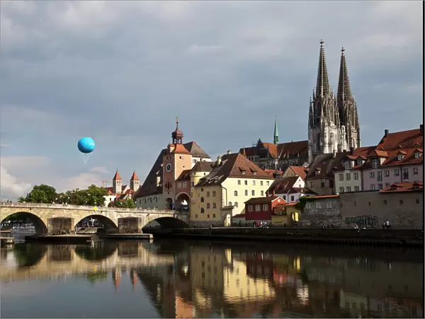 Cityscape of Regensburg, Germany