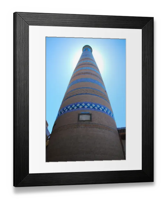 Framed Print : Minaret, Khiva, Uzbekistan Framed Print : Minaret, Khiva, Uzbekistan