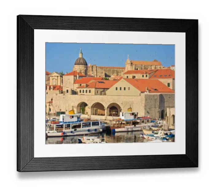 Framed Print : Dubrovnik. View from Ploce Gate of Dubrovnik