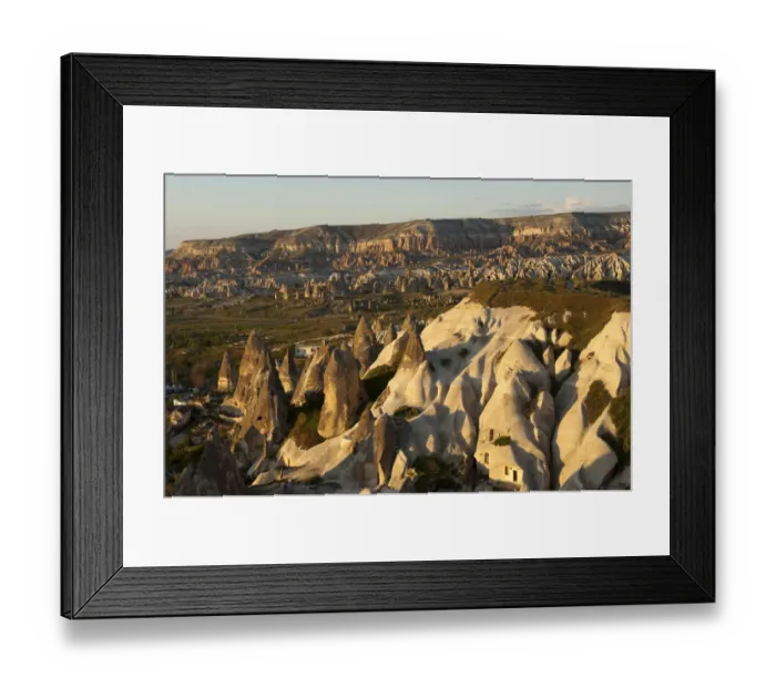Framed Print : Erosion landscape with tufa towers, UNESCO World Heritage Site, Goreme National Park and the Rock Sites of Cappadocia, near Goreme, Cappadocia, Nevsehir Province, Central Anatolia Region, Turkey