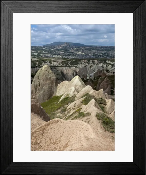 Framed Print : Rugged landscape with weathered tuff formations, Rose Valley, Goreme National Park, Cappadocia, Nevsehir Province, Central Anatolia Region, Turkey Framed Print : Rugged landscape with weathered tuff formations, Rose Valley, Goreme National Park, Cappadocia, Nevsehir Province, Central Anatolia Region, Turkey