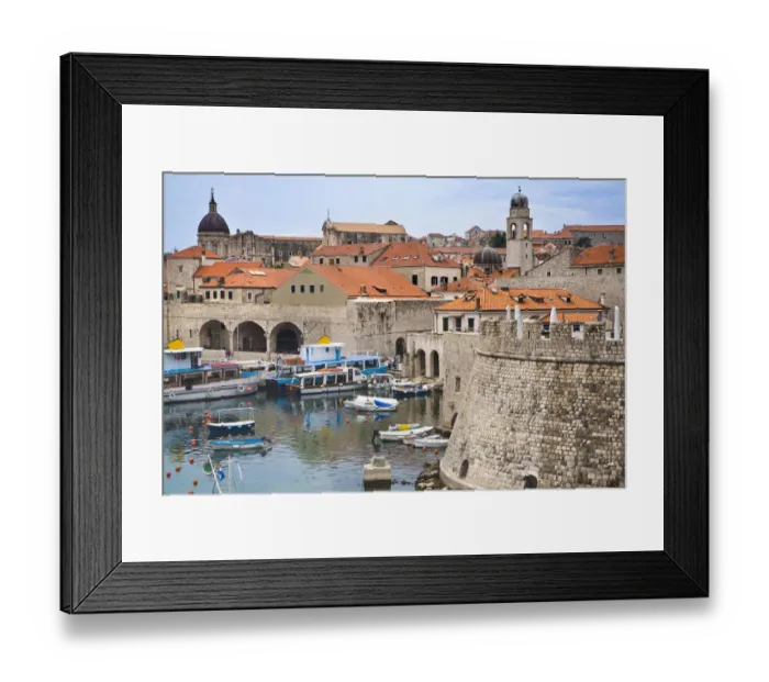Framed Print : Dubvrovnik Adriatic Old town Framed Print : Dubvrovnik Adriatic Old town