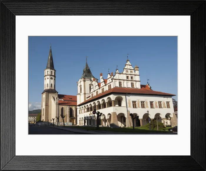 Framed Print : Town hall and St. James church of Levoca, Slovakia Framed Print : Town hall and St. James church of Levoca, Slovakia