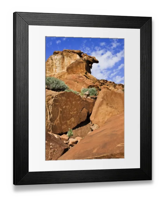 Framed Print : Rock engravings, Twyfelfontein, Damaraland, Namibia, Africa Framed Print : Rock engravings, Twyfelfontein, Damaraland, Namibia, Africa