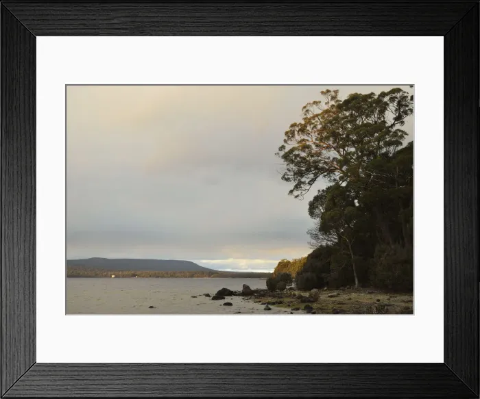Framed Print : Shore of Lake St Clair