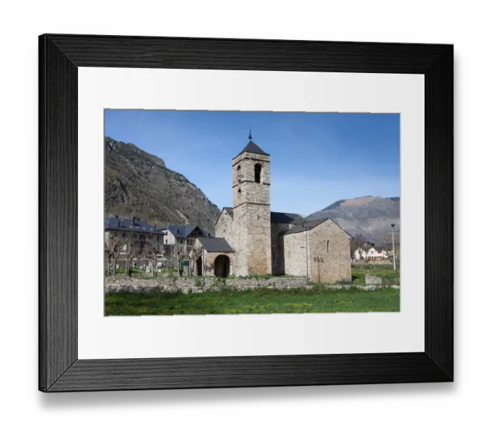 Framed Print : Church Sant Feliu de Barruera Framed Print : Church Sant Feliu de Barruera