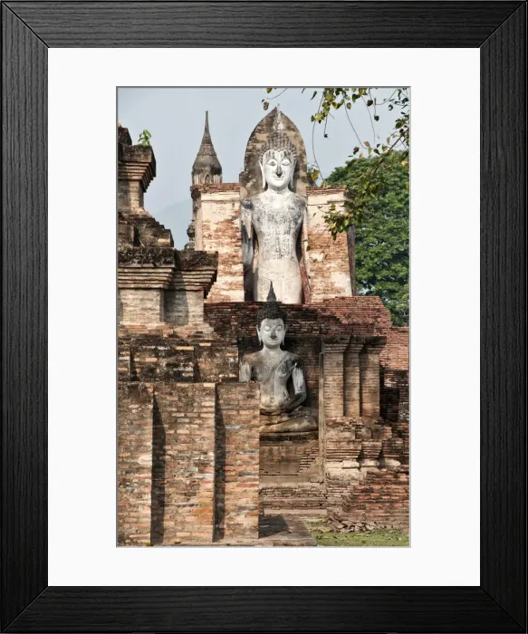 Framed Print : Thailand, Siam archaeological Park, Sukhothai, Wat Mahathat, View of Buddha statue Framed Print : Thailand, Siam archaeological Park, Sukhothai, Wat Mahathat, View of Buddha statue