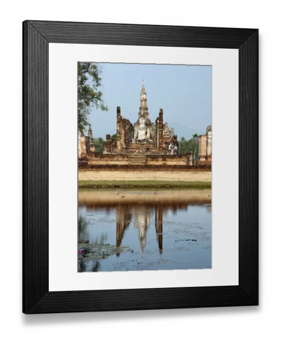Framed Print : Thailand, Siam archaeological Park, Sukhothai, Wat Mahatha, View of Buddha statue Framed Print : Thailand, Siam archaeological Park, Sukhothai, Wat Mahatha, View of Buddha statue