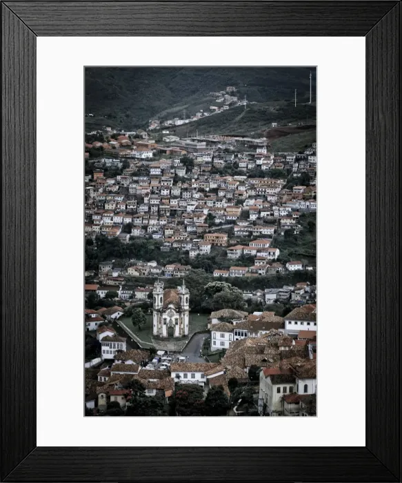 Framed Print : View of town Framed Print : View of town