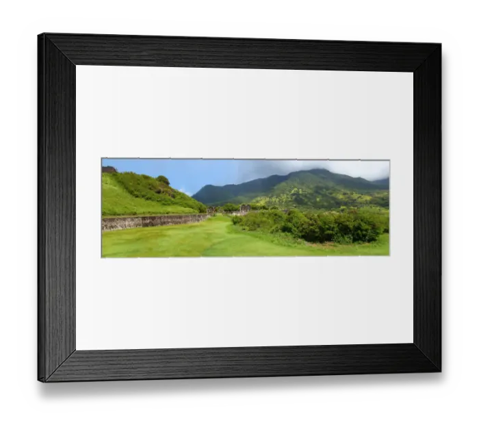 Framed Print : Mount Liamuiga from Brimstone Hill Framed Print : Mount Liamuiga from Brimstone Hill