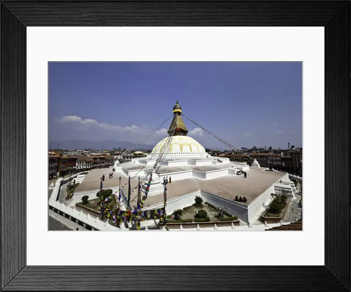 Framed Print : Boudhanath Buddhist Stupa in Kathmandu, Nepal Framed Print : Boudhanath Buddhist Stupa in Kathmandu, Nepal