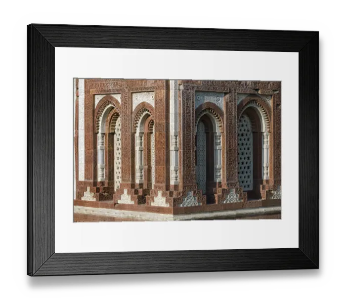 Framed Print : Qutb Minar Minaret, UNESCO World Cultural Heritage, New Delhi, India, Asia