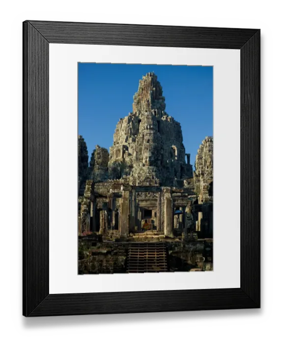 Framed Print : Faces Bayon Temple Tower Framed Print : Faces Bayon Temple Tower