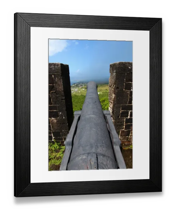 Framed Print : Cannon at Brimstone Hill Fortress Framed Print : Cannon at Brimstone Hill Fortress