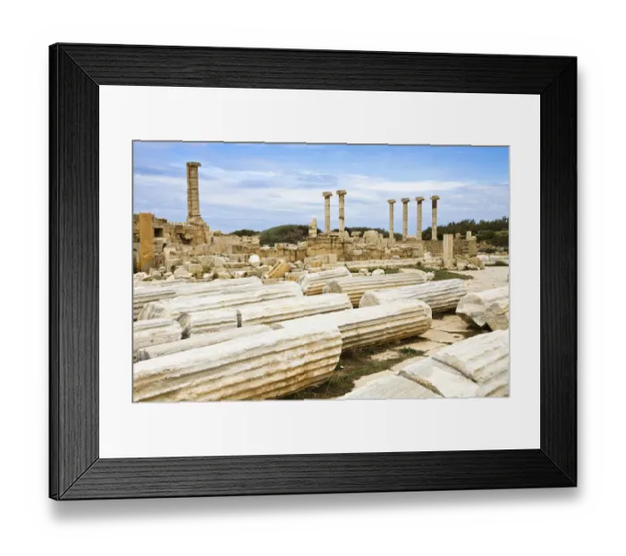 Framed Print : Old Forum, Leptis Magna, Libya, North Africa, Africa Framed Print : Old Forum, Leptis Magna, Libya, North Africa, Africa