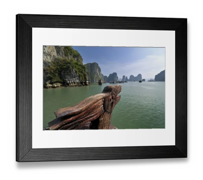 Framed Print : Dragon on a junk, Halong Bay, Vietnam, Southeast Asia Framed Print : Dragon on a junk, Halong Bay, Vietnam, Southeast Asia