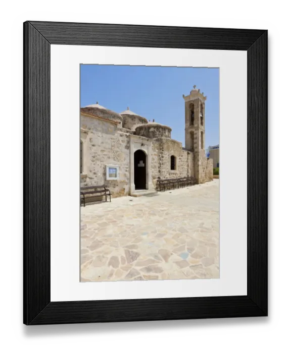 Framed Print : Agia Paraskevi church, also called Ayia Paraskevi church, Yeroskipou, UNESCO World Heritage site, southern Cyprus