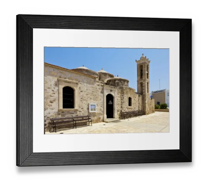 Framed Print : Agia Paraskevi church, also called Ayia Paraskevi church, Yeroskipou, UNESCO World Heritage site, southern Cyprus