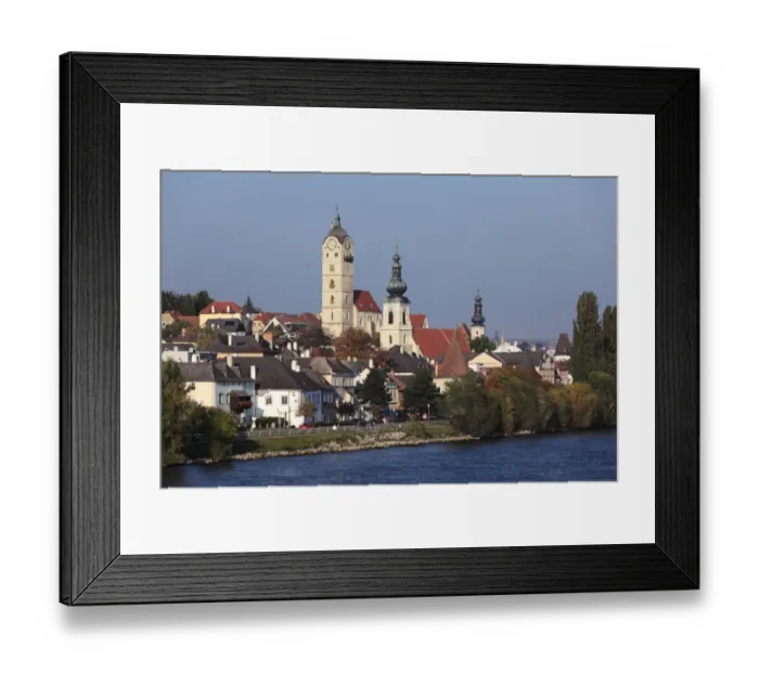 Framed Print : Stein on the Danube river, Wachau valley, Waldviertel region, Lower Austria, Austria, Europe Framed Print : Stein on the Danube river, Wachau valley, Waldviertel region, Lower Austria, Austria, Europe