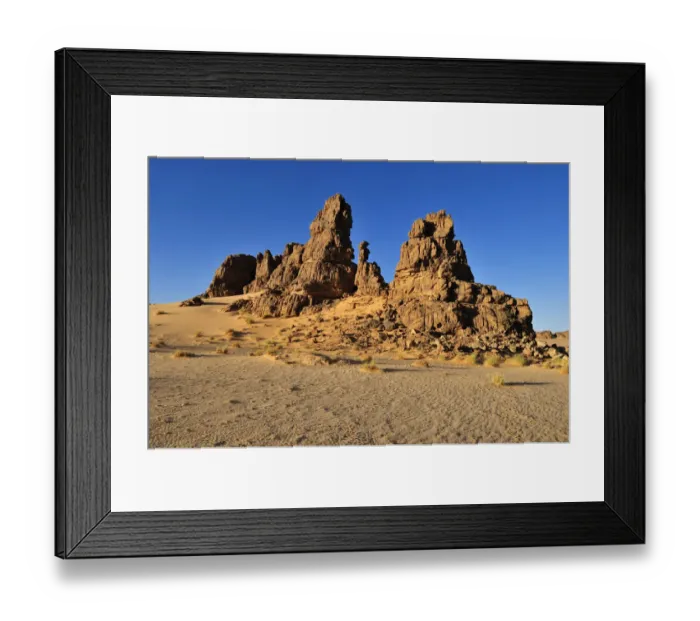 Framed Print : Sandstone rock formation on Tasset Plateau, Tassili n Ajjer National Park, Unesco World Heritage Site, Wilaya Illizi, Algeria, Sahara, North Africa Framed Print : Sandstone rock formation on Tasset Plateau, Tassili n Ajjer National Park, Unesco World Heritage Site, Wilaya Illizi, Algeria, Sahara, North Africa