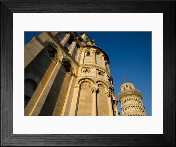 Framed Print : Pisa tower and church Framed Print : Pisa tower and church
