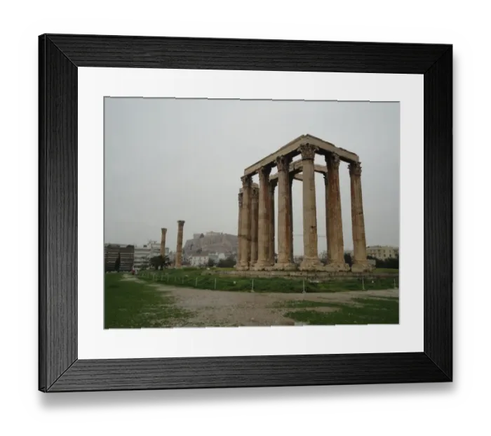 Framed Print : Side View on the Temple of Olympian Zeus, Athens, Greece Framed Print : Side View on the Temple of Olympian Zeus, Athens, Greece