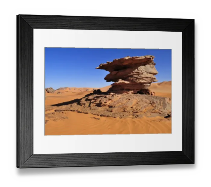 Framed Print : Sandstone rock formation near Tin Merzouga, Tadrart, Tassili nAjjer National Park, Unesco World Heritage Site, Algeria, Sahara, North Africa Framed Print : Sandstone rock formation near Tin Merzouga, Tadrart, Tassili nAjjer National Park, Unesco World Heritage Site, Algeria, Sahara, North Africa
