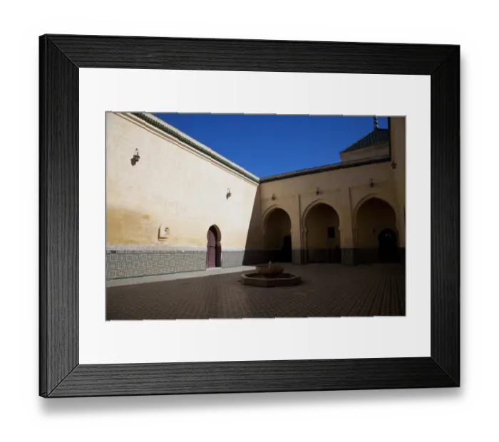 Framed Print : Moulay Ismail mausoleum, Meknes, Morocco Framed Print : Moulay Ismail mausoleum, Meknes, Morocco
