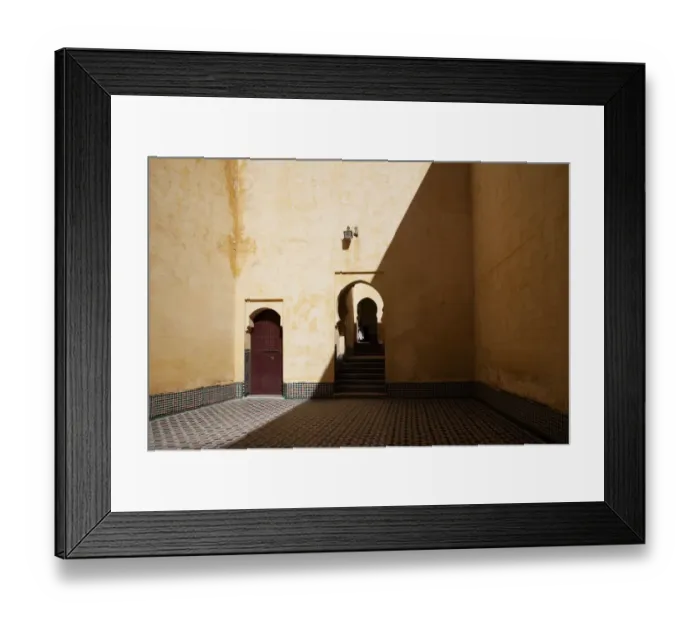 Framed Print : Moulay Ismail mausoleum, Meknes, Morocco Framed Print : Moulay Ismail mausoleum, Meknes, Morocco