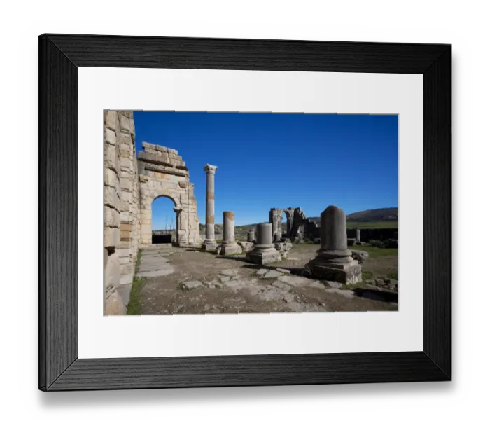 Framed Print : Roman Ruins, Meknes, Morocco Framed Print : Roman Ruins, Meknes, Morocco