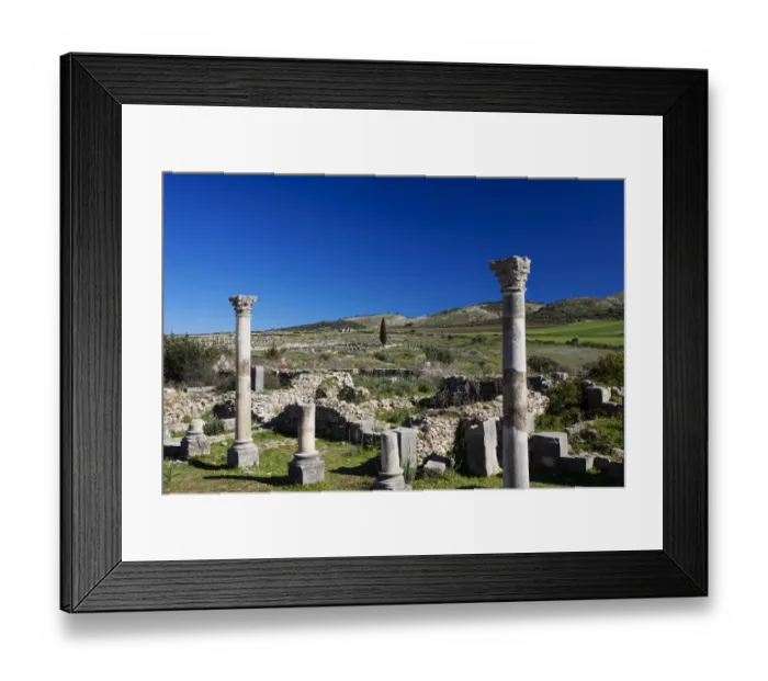 Framed Print : Roman Ruins, Meknes, Morocco