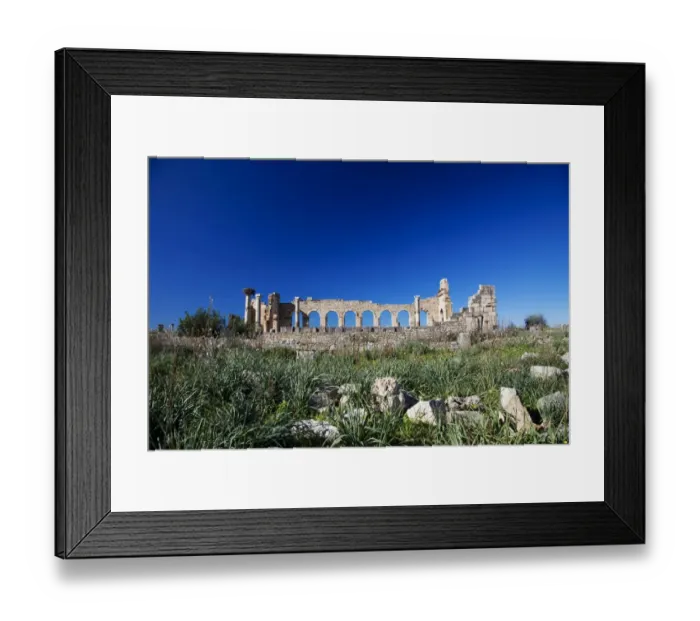 Framed Print : Roman Ruins, Meknes, Morocco Framed Print : Roman Ruins, Meknes, Morocco