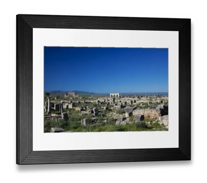 Framed Print : Roman Ruins, Meknes, Morocco Framed Print : Roman Ruins, Meknes, Morocco