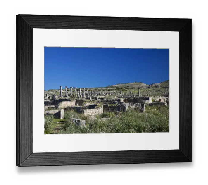 Framed Print : Roman Ruins, Meknes, Morocco Framed Print : Roman Ruins, Meknes, Morocco