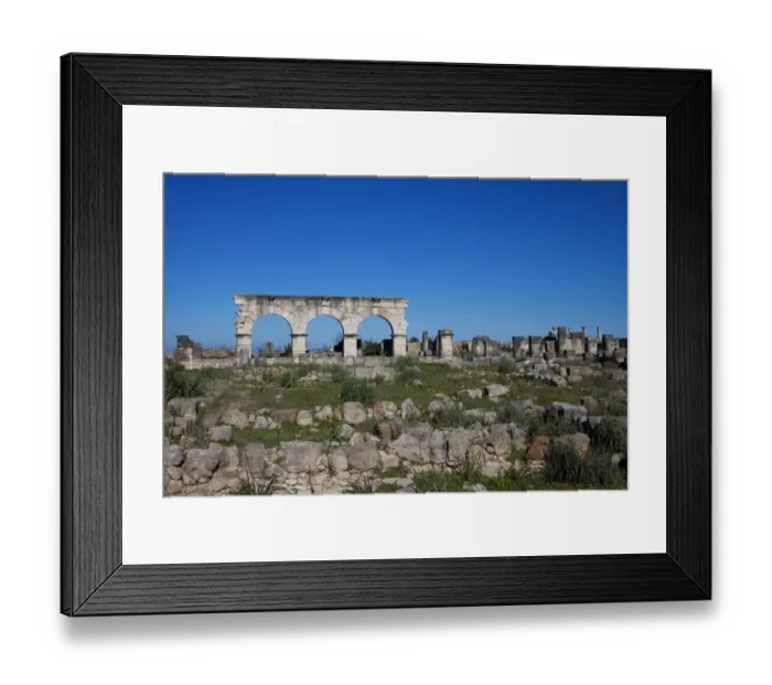 Framed Print : Roman Ruins, Meknes, Morocco Framed Print : Roman Ruins, Meknes, Morocco