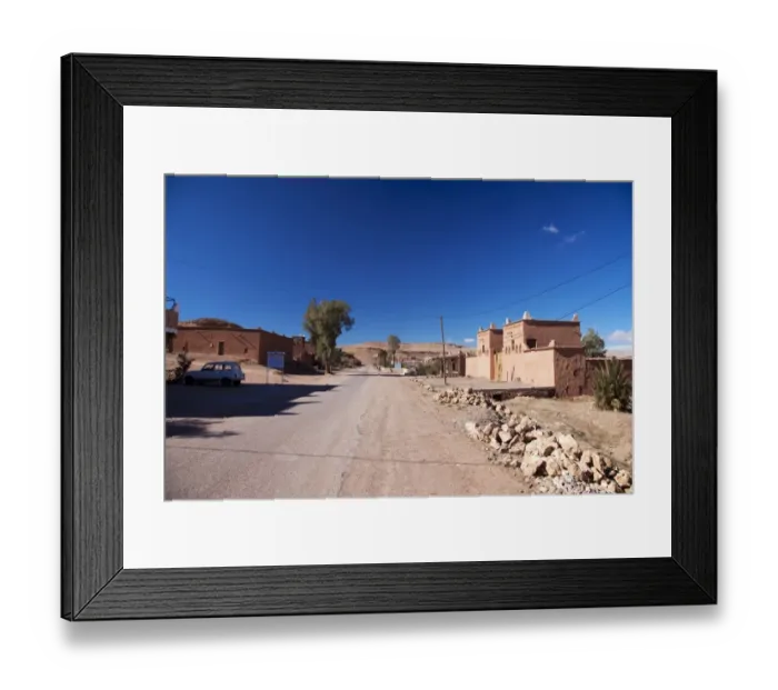 Framed Print : Road in Ait Ben Haddou, Morocco