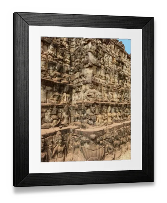Framed Print : Sculptures, Angkor Wat, Cambodia Framed Print : Sculptures, Angkor Wat, Cambodia