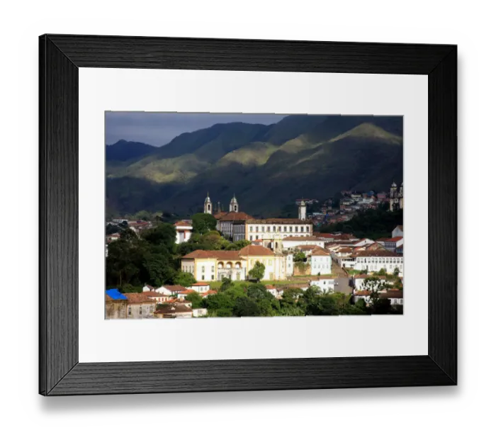 Framed Print : Ouro Preto, Aerial view Framed Print : Ouro Preto, Aerial view