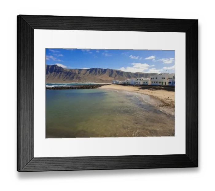 Framed Print : Volcanic landscape in Famara Lanzarote Framed Print : Volcanic landscape in Famara Lanzarote