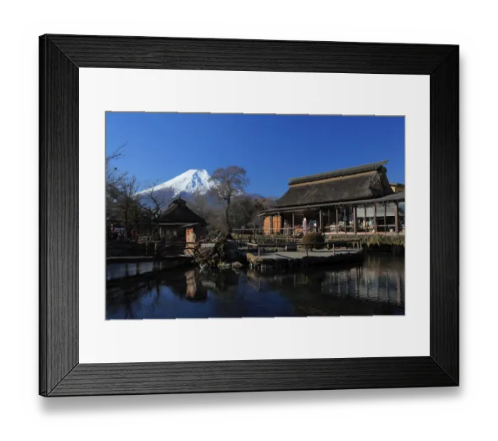 Framed Print : Mt. Fuji and Oshino Hakkai Framed Print : Mt. Fuji and Oshino Hakkai