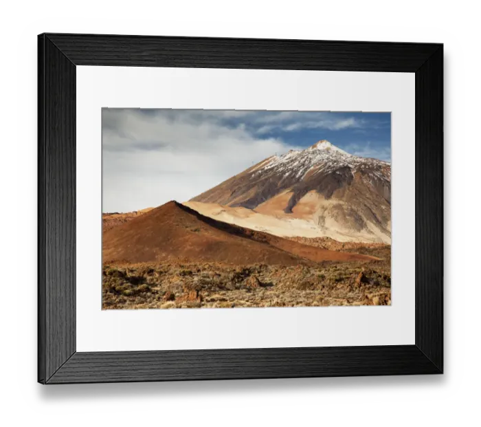 Framed Print : Snow-capped Mount Teide Framed Print : Snow-capped Mount Teide